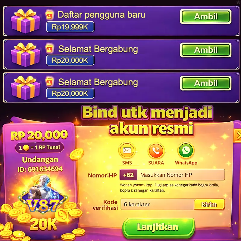 V87 Masuk Resmi 2026 Aplikasi